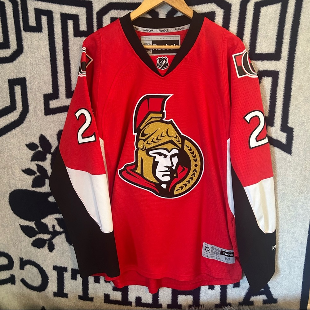 Ottawa Senators Authentic Reebok Jersey Size M NHL Curtis Lazar Medium 2014